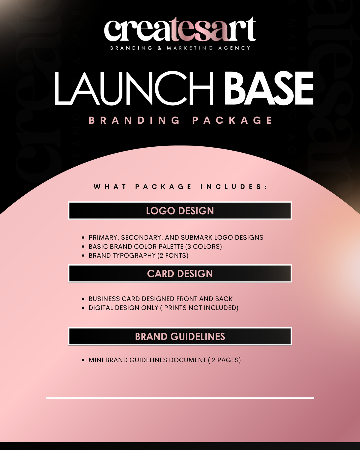 LAUNCH BASE BRANDING PACKAGE