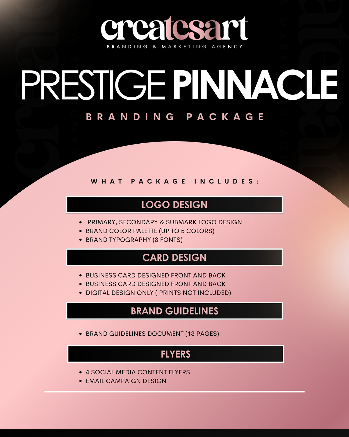 PINNACLE PRESTIGE BRANDING PACKAGE